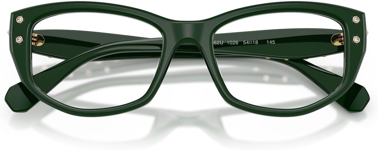 image:imageSwarovski womens Sk2062u Universal Fit Square Prescription Eyewear FramesDark GreenDemo Lens