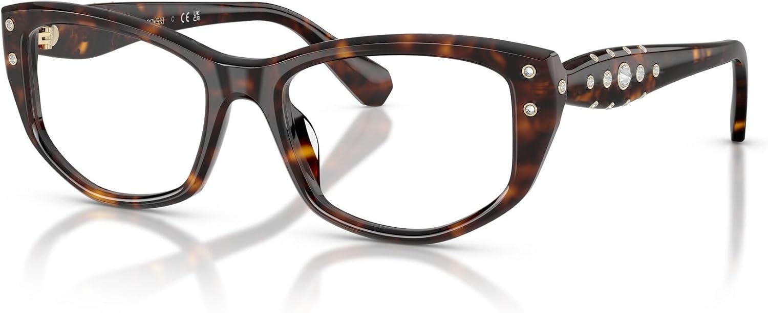 image:imageSwarovski womens Sk2062u Universal Fit Square Prescription Eyewear FramesHavanaDemo Lens