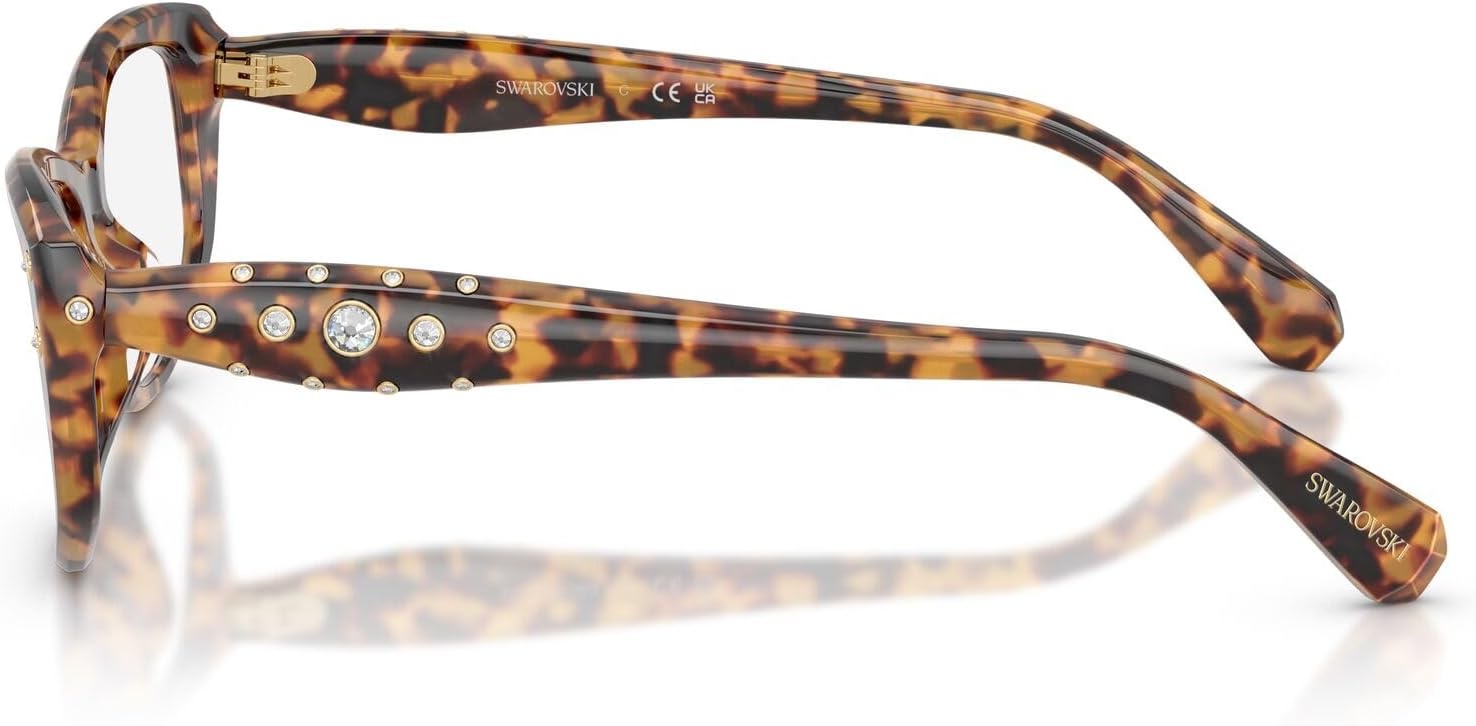 image:imageSwarovski womens Sk2062u Universal Fit Square Prescription Eyewear FramesLight HavanaDemo Lens