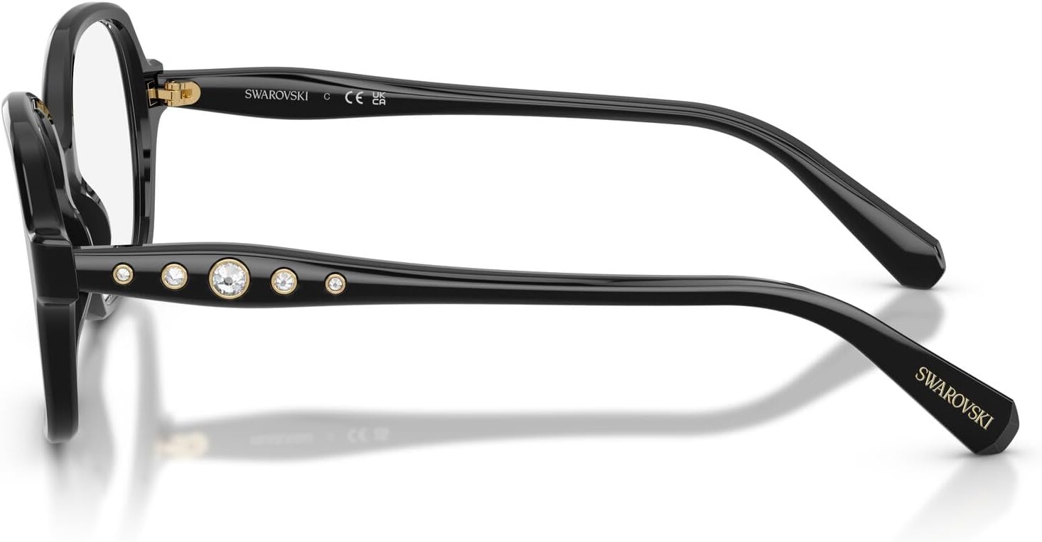 image:imageSwarovski womens Sk2063 Square Prescription Eyewear FramesBlackDemo Lens