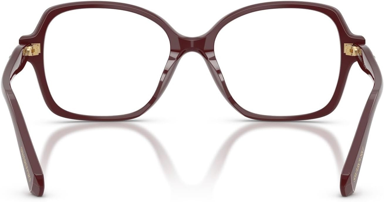 image:imageSwarovski womens Sk2063 Square Prescription Eyewear FramesBurgundyDemo Lens