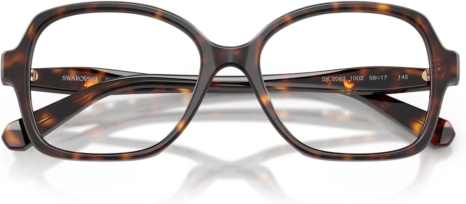 image:imageSwarovski womens Sk2063 Square Prescription Eyewear FramesHavanaDemo Lens