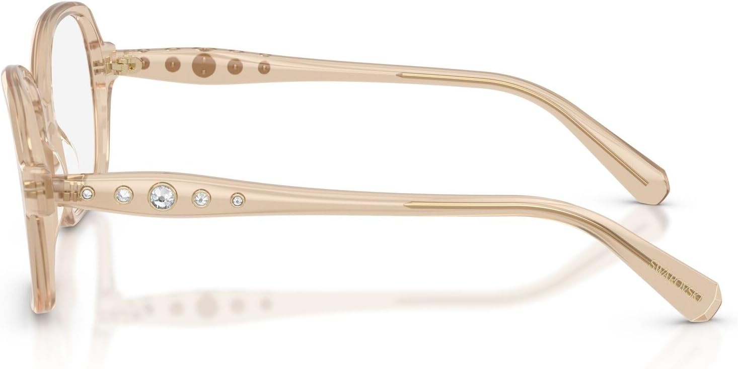 image:imageSwarovski womens Sk2063 Square Prescription Eyewear FramesMilky BeigeDemo Lens