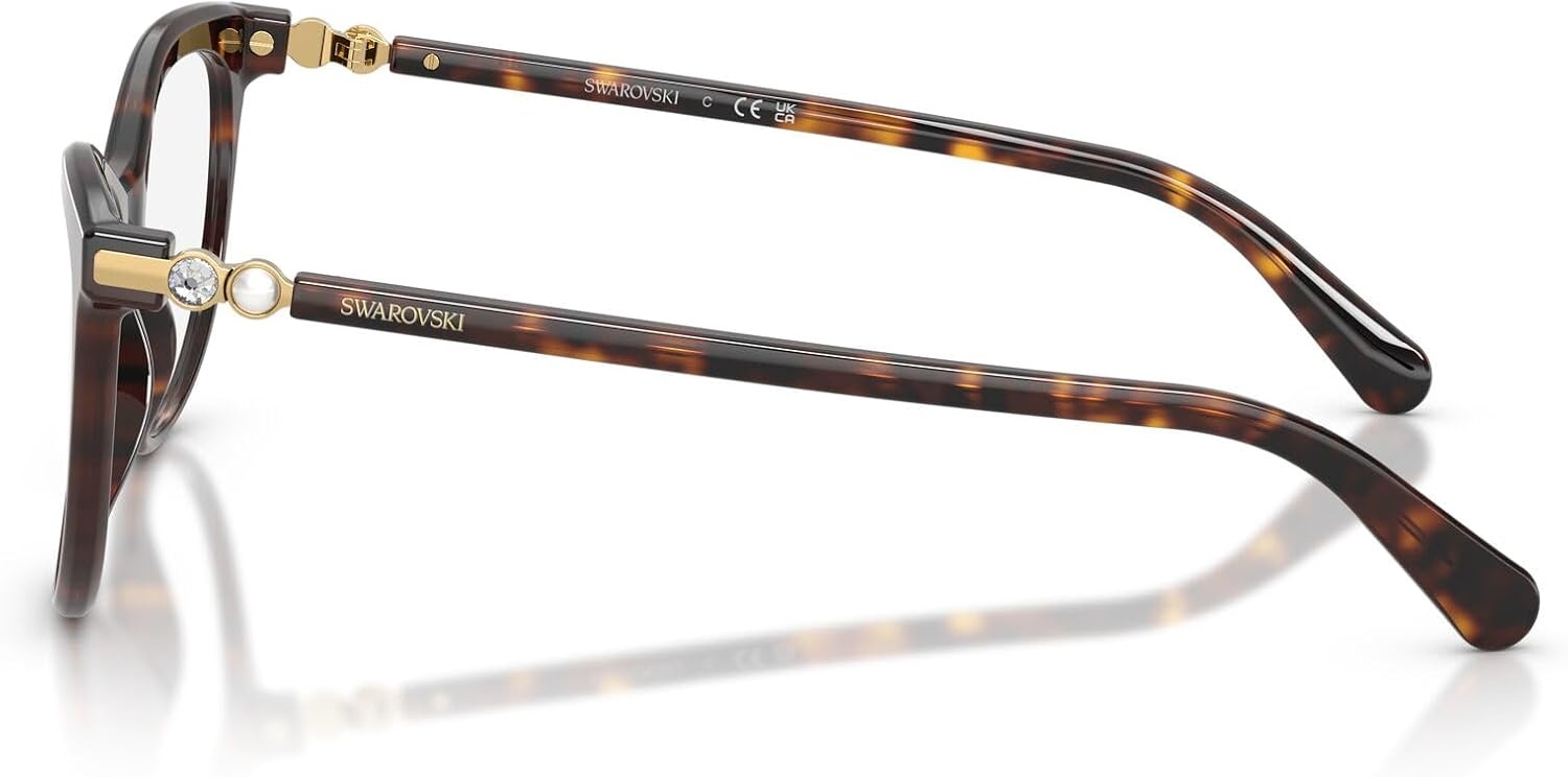 image:imageSwarovski womens Sk2064 Round Prescription Eyewear FramesHavanaDemo Lens