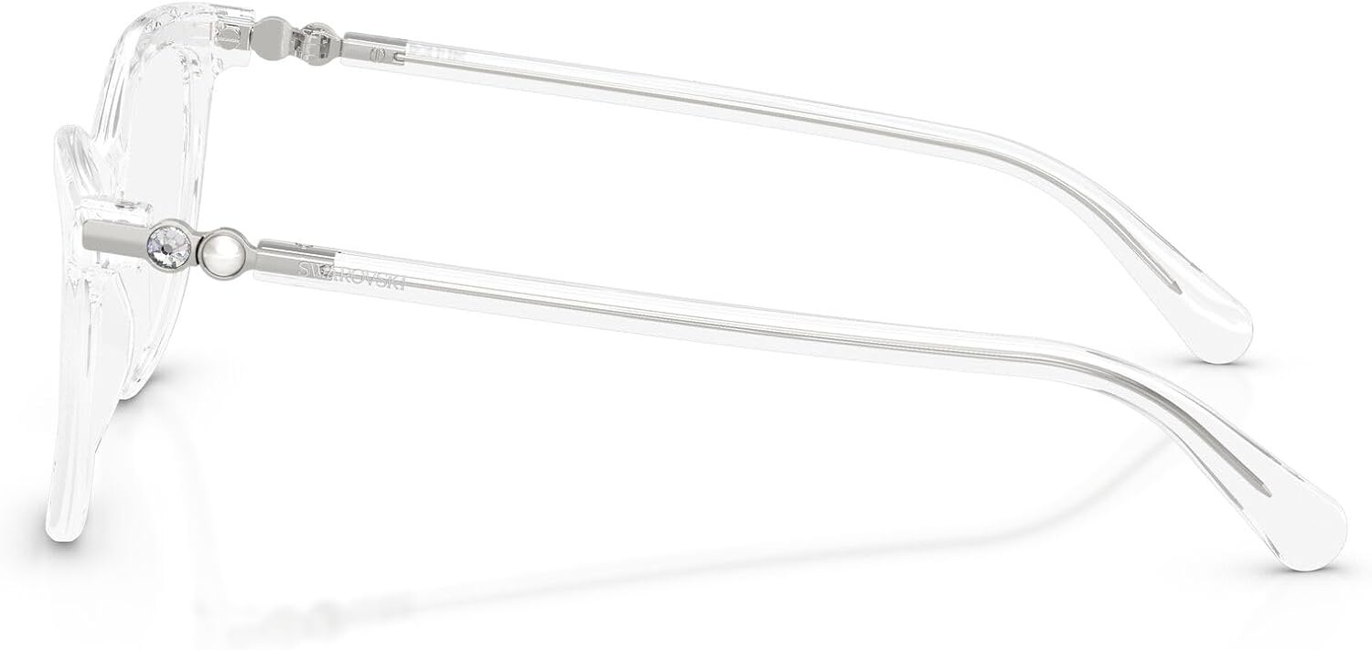 image:imageSwarovski womens Sk2064 Round Prescription Eyewear FramesTransparentDemo Lens
