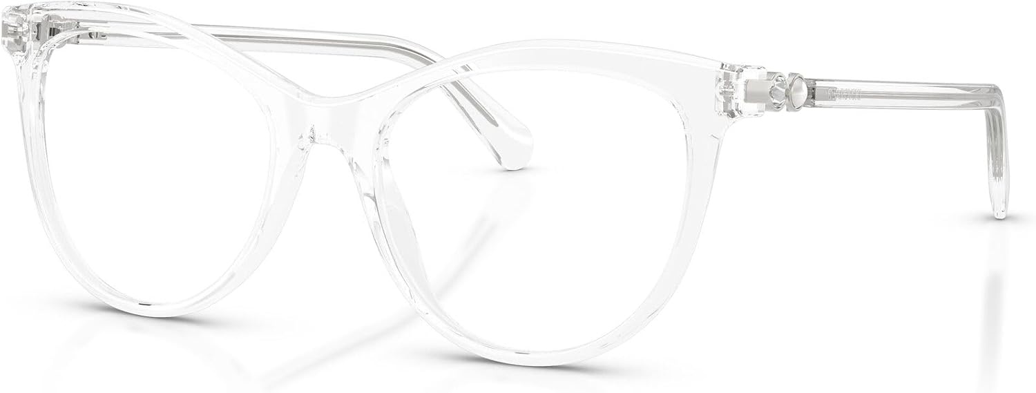 image:imageSwarovski womens Sk2064 Round Prescription Eyewear FramesTransparentDemo Lens