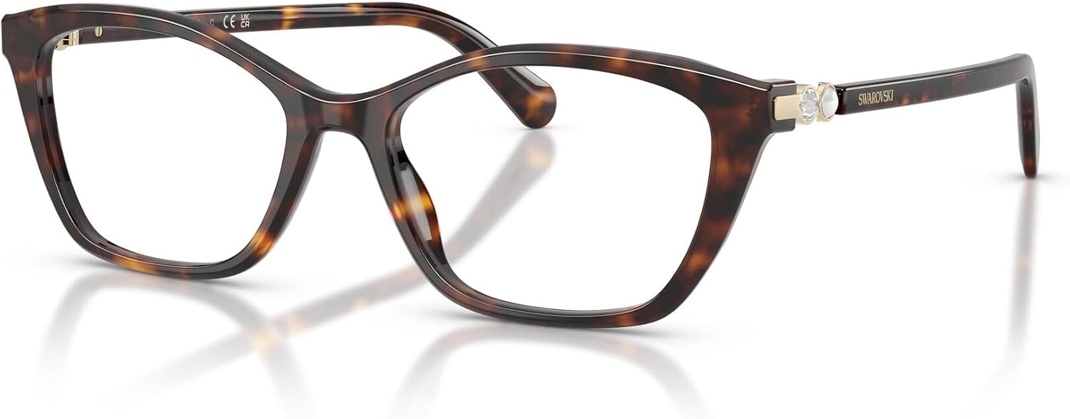 image:imageSwarovski womens Sk2065 Square Prescription Eyewear FramesHavanaDemo Lens