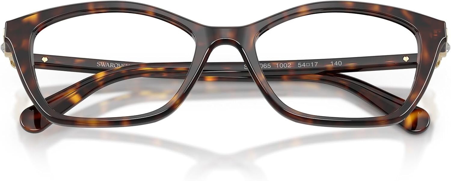 image:imageSwarovski womens Sk2065 Square Prescription Eyewear FramesHavanaDemo Lens
