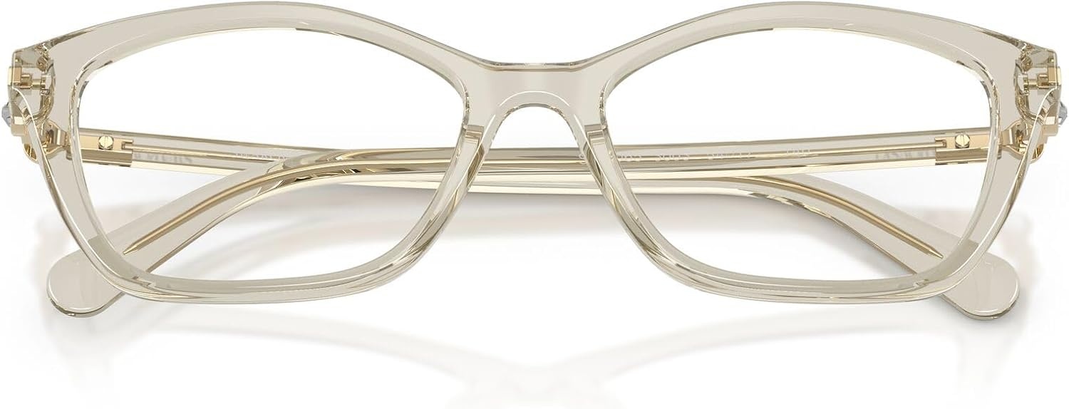image:imageSwarovski womens Sk2065 Square Prescription Eyewear FramesTransaprent BeigeDemo Lens