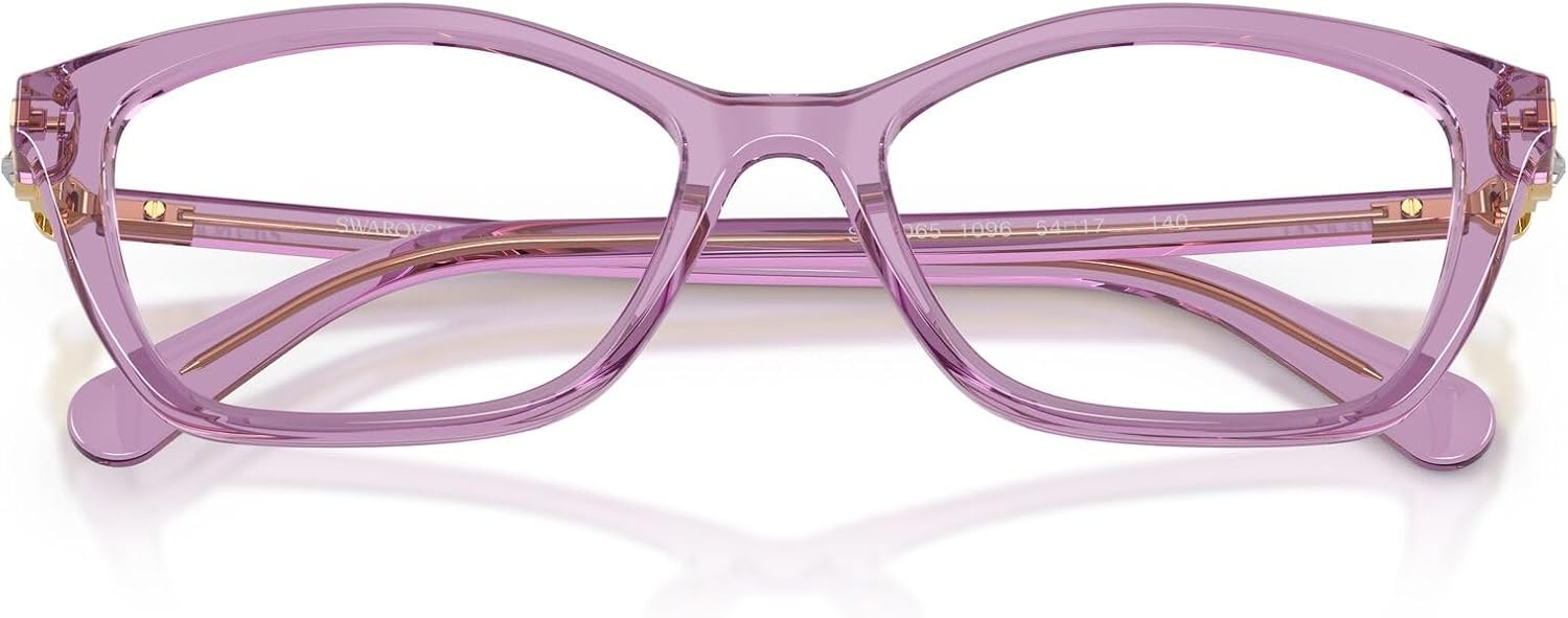 image:imageSwarovski womens Sk2065 Square Prescription Eyewear FramesTransparent AmethystDemo Lens