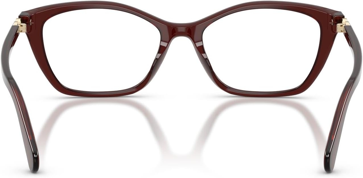 image:imageSwarovski womens Sk2065 Square Prescription Eyewear FramesTransparent BurgundyDemo Lens