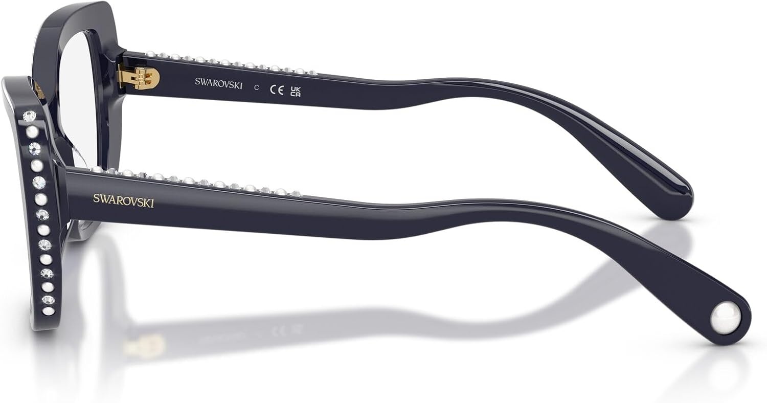 image:imageSwarovski womens Sk2066u Universal Fit Butterfly Prescription Eyewear FramesBlueDemo Lens