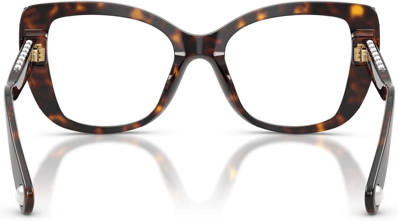 image:imageSwarovski womens Sk2066u Universal Fit Butterfly Prescription Eyewear FramesHavanaSilverDemo Lens