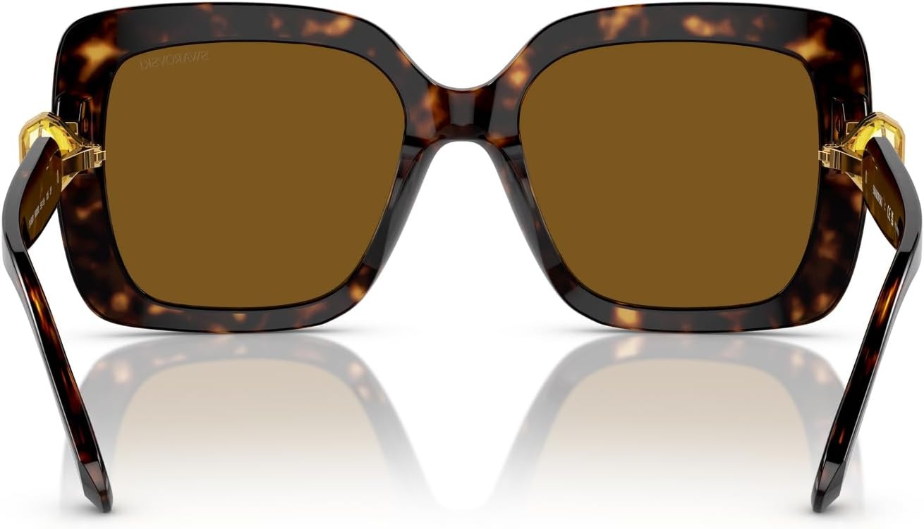 image:imageSwarovski womens Sk6001 Square SunglassesHavanaPolarized Brown