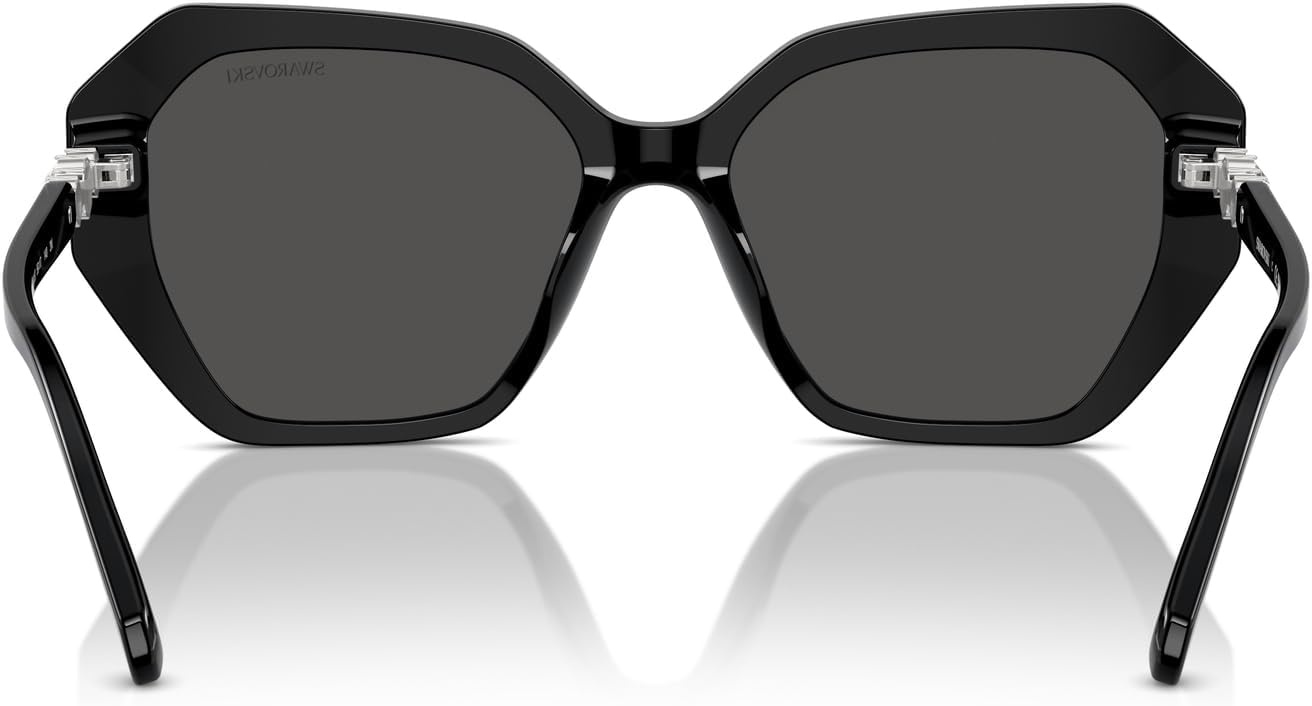 image:imageSwarovski womens Sk6017 Butterfly SunglassesBlackDark Grey