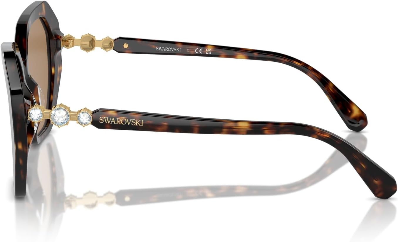 image:imageSwarovski womens Sk6017 Butterfly SunglassesDark HavanaPhotochromic Beige to Brown