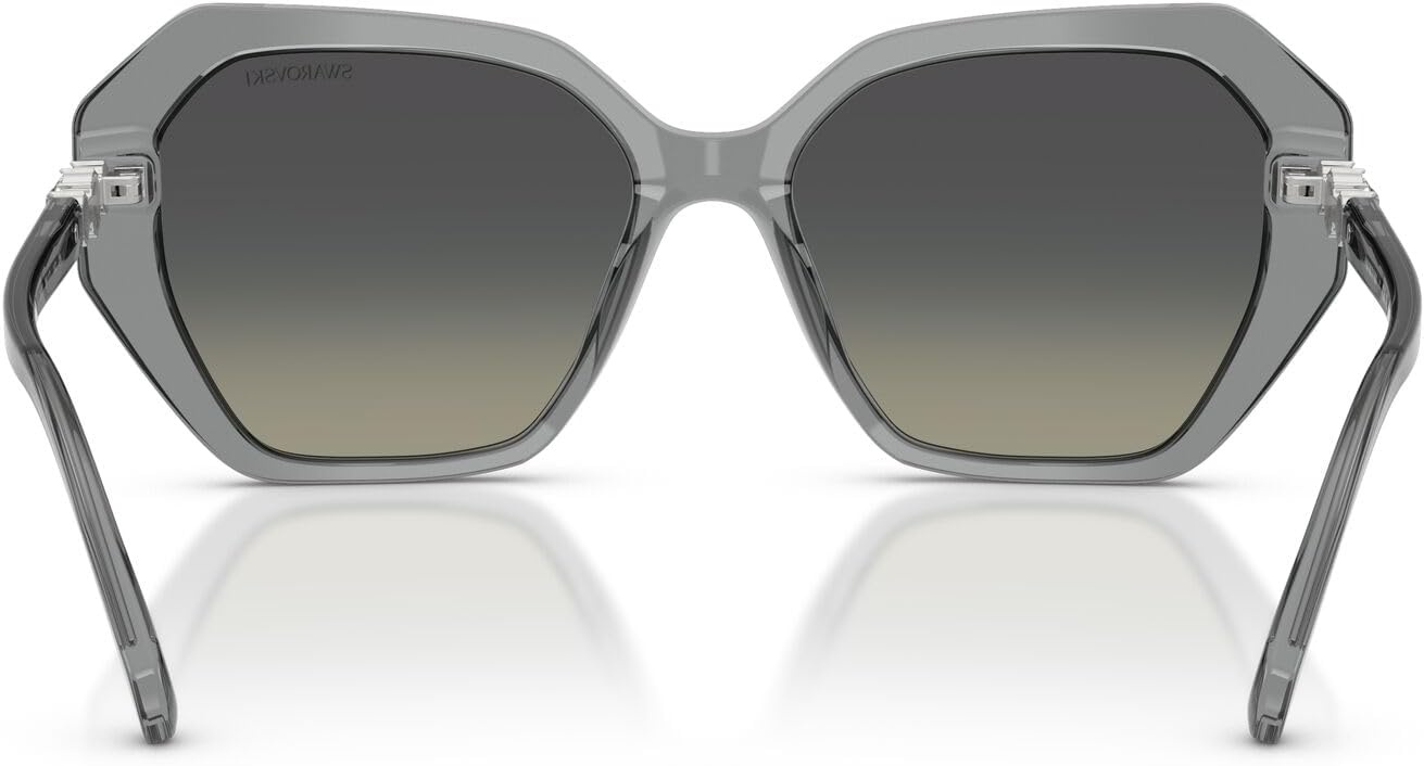 image:imageSwarovski womens Sk6017 Butterfly SunglassesTransparent GreyGradient Grey
