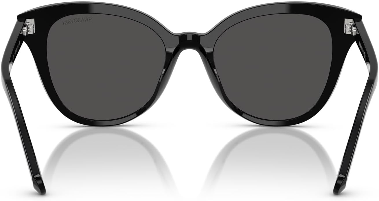 image:imageSwarovski womens Sk6031 Butterfly SunglassesBlackDark Grey