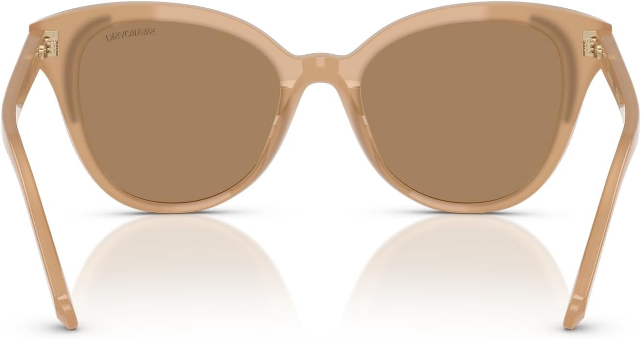 image:imageSwarovski womens Sk6031 Butterfly SunglassesMilky BeigeTransition Clear to Brown