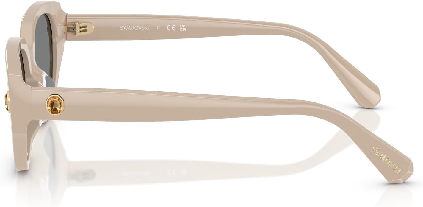 image:imageSwarovski womens Sk6035d Butterfly SunglassesMilky PinkDark Grey