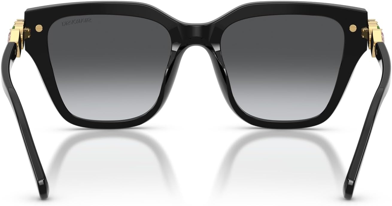 image:imageSwarovski womens Sk6041 Square SunglassesBlackPolarized Grey Gradient