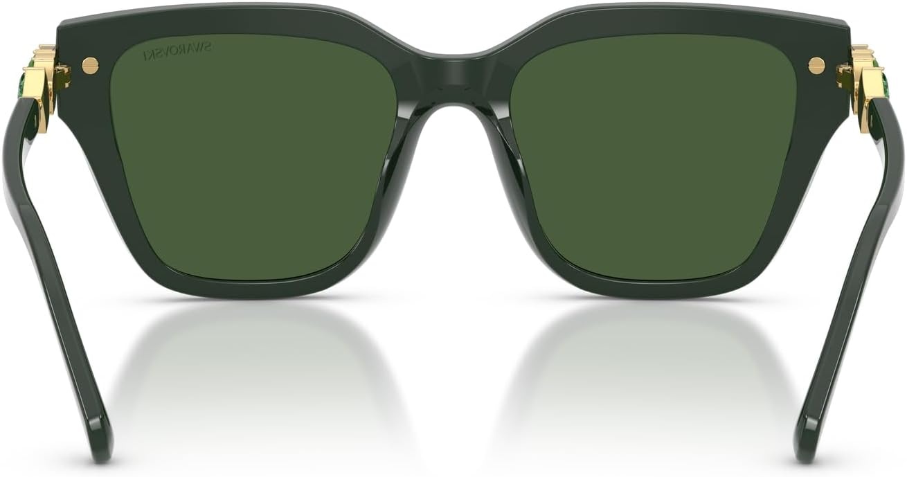 image:imageSwarovski womens Sk6041 Square SunglassesDark GreenDark Green