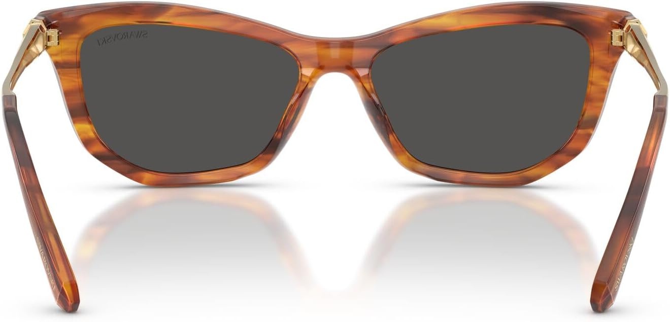 image:imageSwarovski womens Sk6057Striped HavanaDark Grey