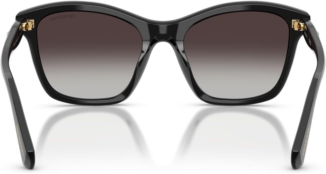 image:imageSwarovski womens Sk6063 Square SunglassesBlackGradient Grey