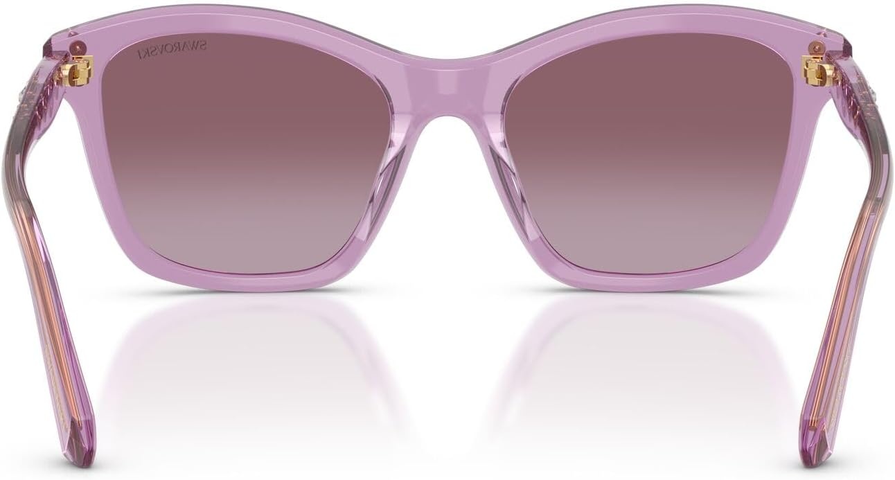 image:imageSwarovski womens Sk6063 Square SunglassesTransparent AmethystViolet Gradient