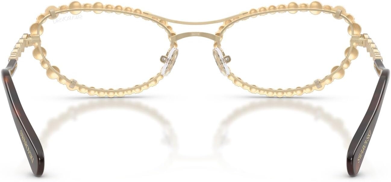 image:imageSwarovski womens Sk7044 Oval SunglassesPale GoldClear Blue Light Filter