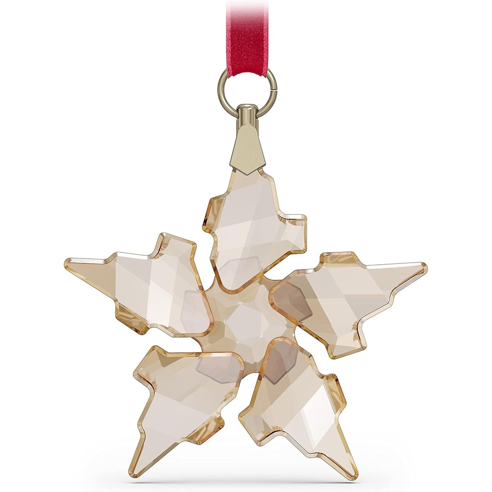 image:imageSWAROVSKI Christmas Ornament 2021 Annual Edition Festive Small Champagne Crystal
