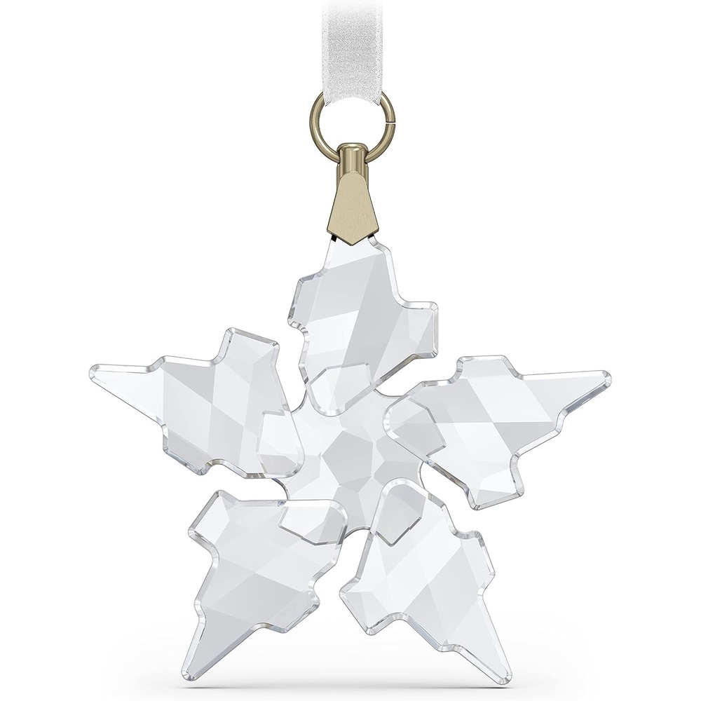 image:imageSWAROVSKI Christmas Ornament 2021 Annual Edition Little Star Small Clear Crystal2021 Little Snowflake  Small