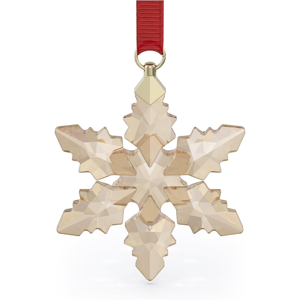 image:imageSwarovski Annual Edition 2023 Ornament Clear Crystal Star with 97 Facets GoldTone Finished Tag Part of the Swarovski Annual Edition Collection2024 Festive Ornament