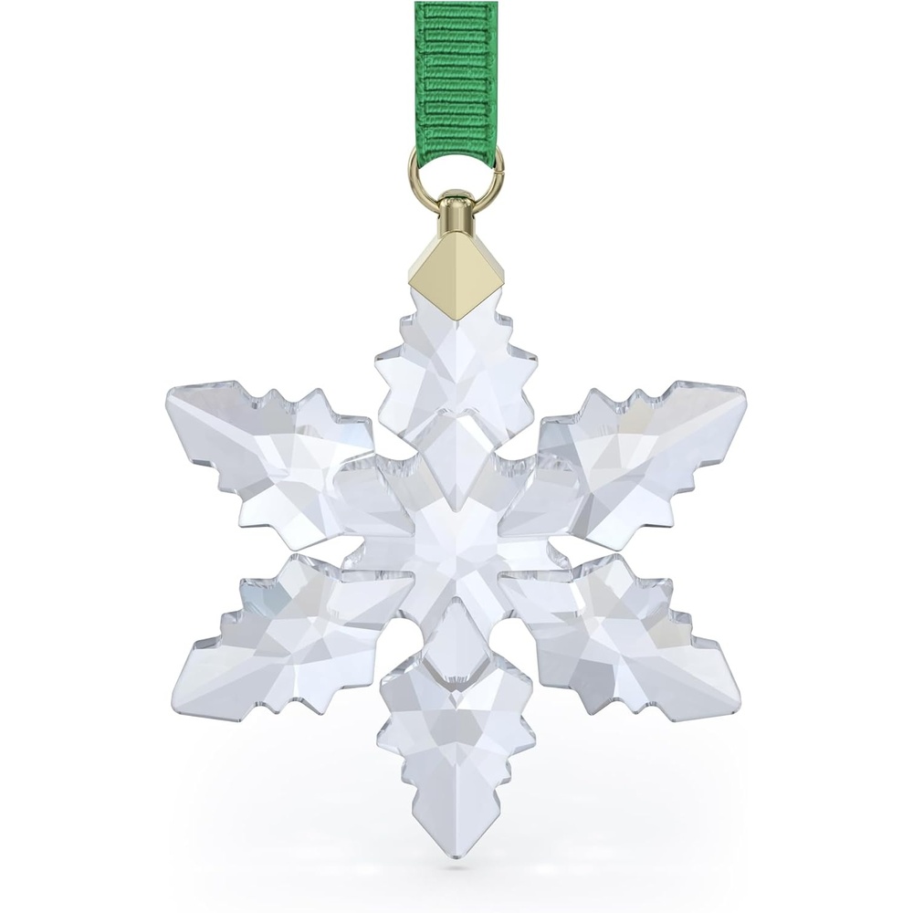 image:imageSwarovski Annual Edition 2023 Ornament Clear Crystal Star with 97 Facets GoldTone Finished Tag Part of the Swarovski Annual Edition Collection2024 Little Snowflake Ornament
