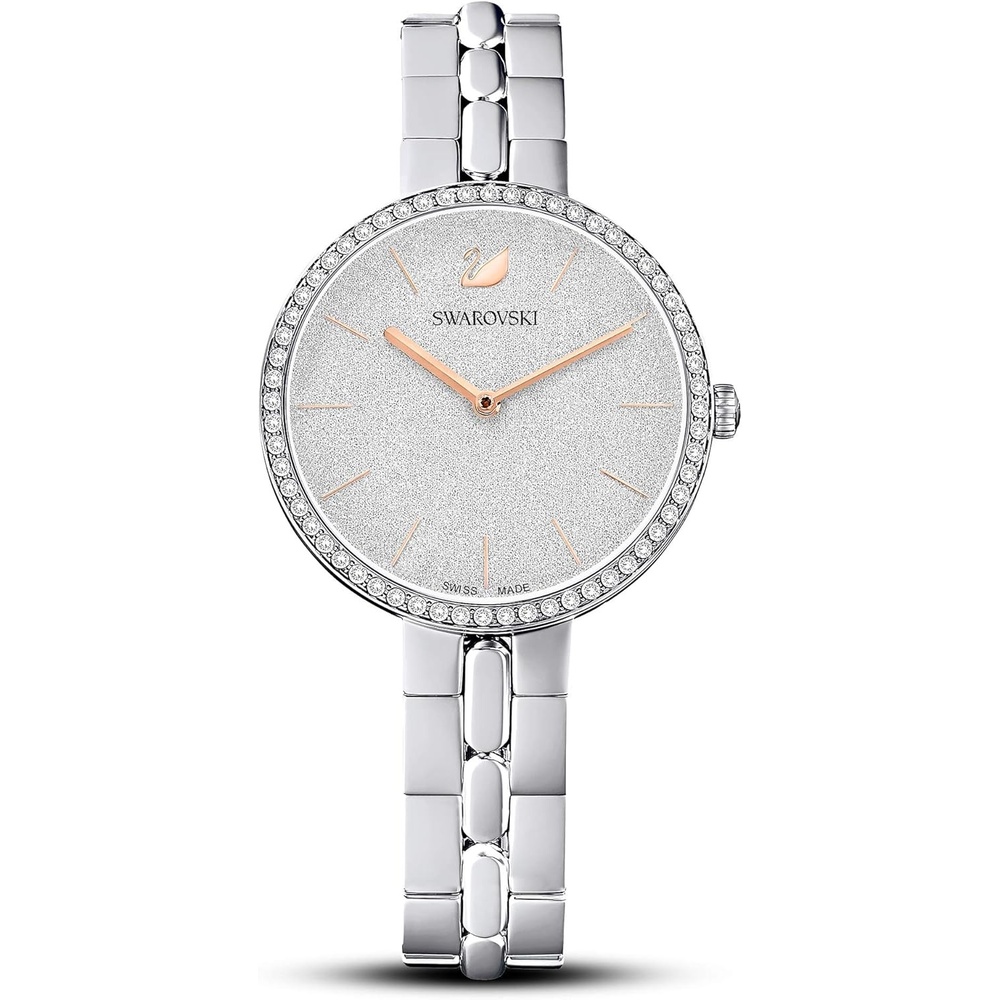 image:imageSwarovski Cosmopolitan Crystal Watch Clear Crystals Rose Gold Tone Finish Swiss Made Part of The Cosmopolitan Watch CollectionStanless Steel