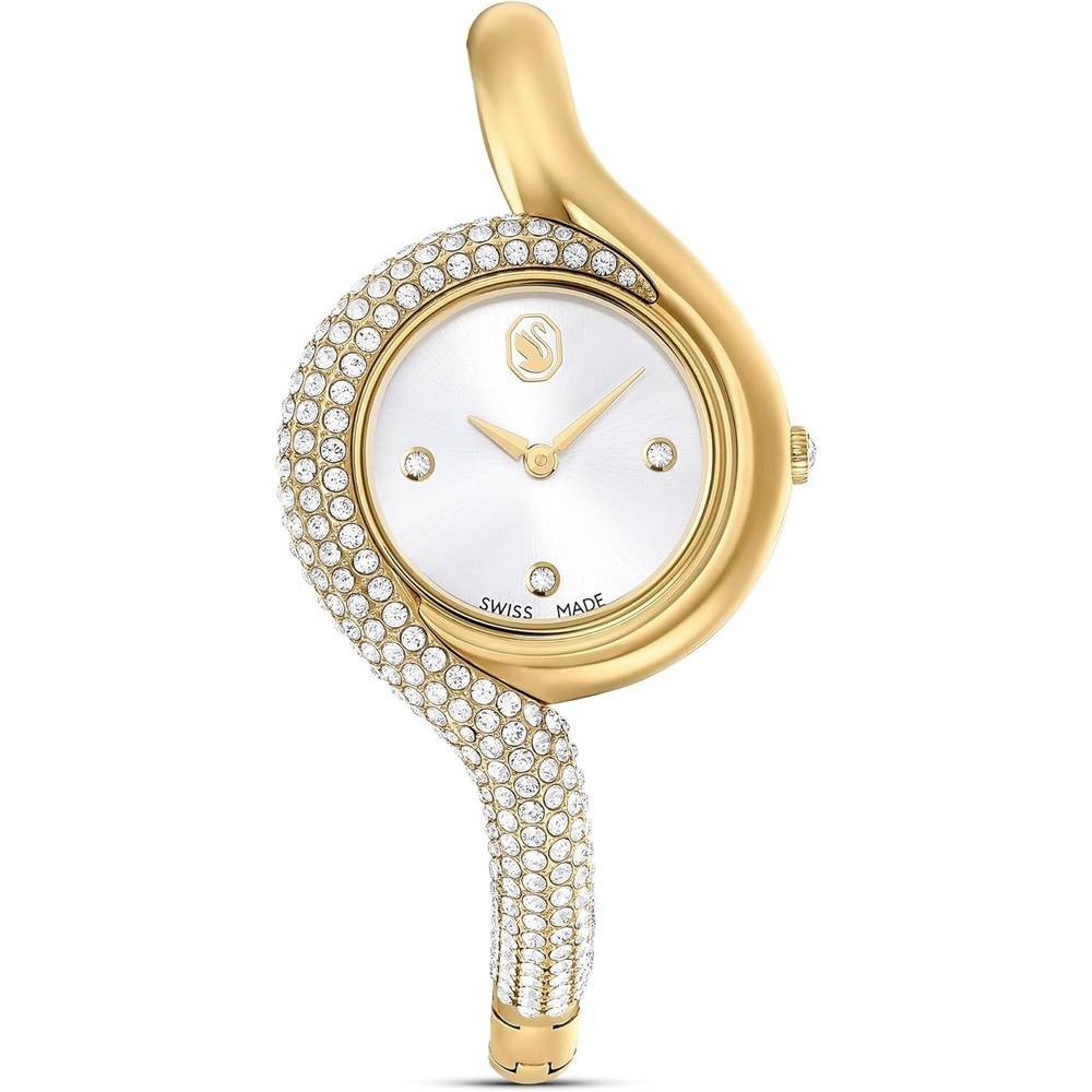 image:imageSwarovski Dextera Asymmetric Watch Swiss Made Metal Bracelet Gold Tone GoldTone Finish