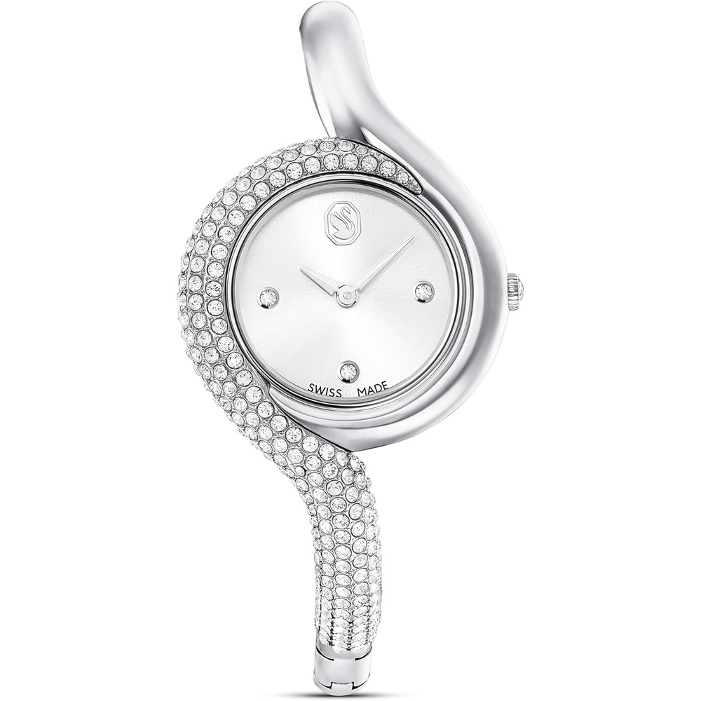 image:imageSwarovski Dextera Asymmetric Watch Swiss Made Metal Bracelet Silver Tone Stainless Steel