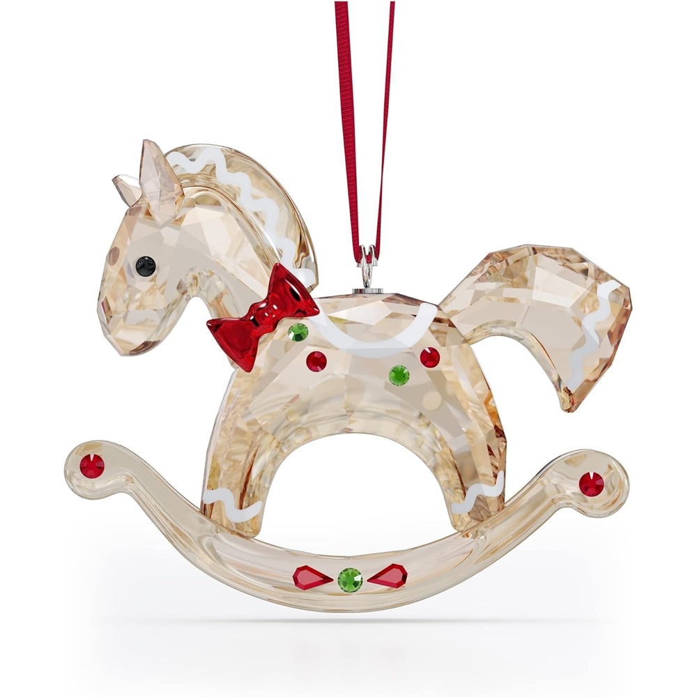 image:imageSwarovski Holiday Cheers Gingerbread Rocking Horse Ornament