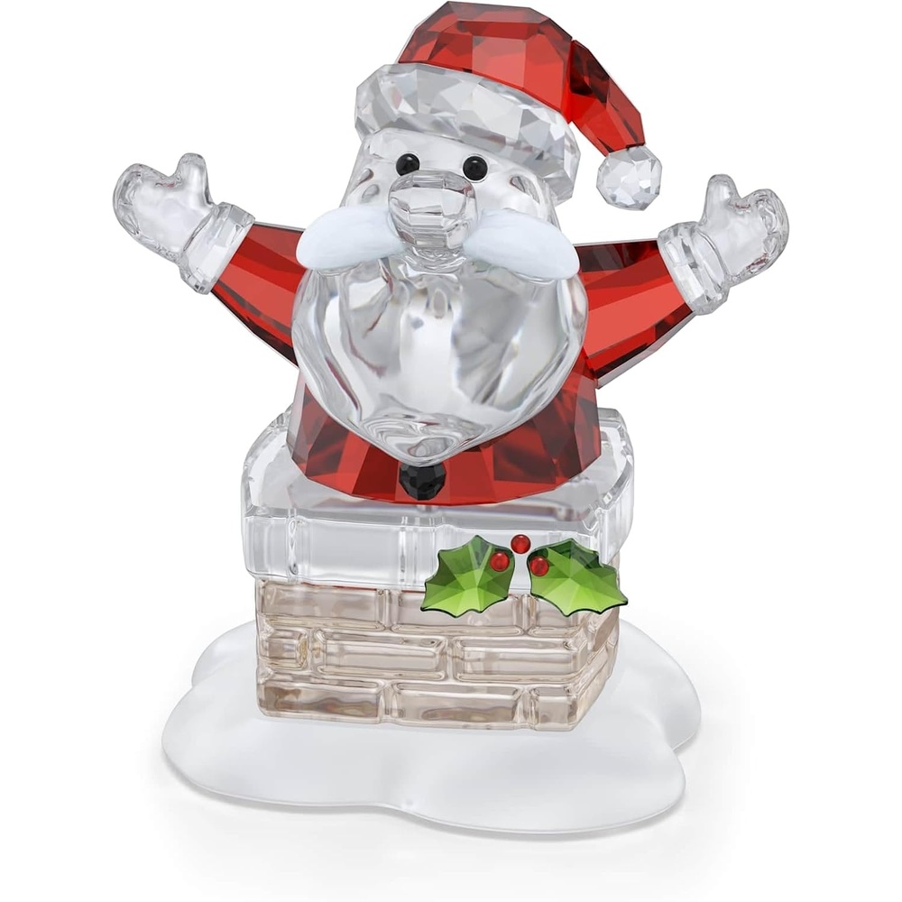 image:imageSwarovski Holiday Cheers Santa Claus and Chimney