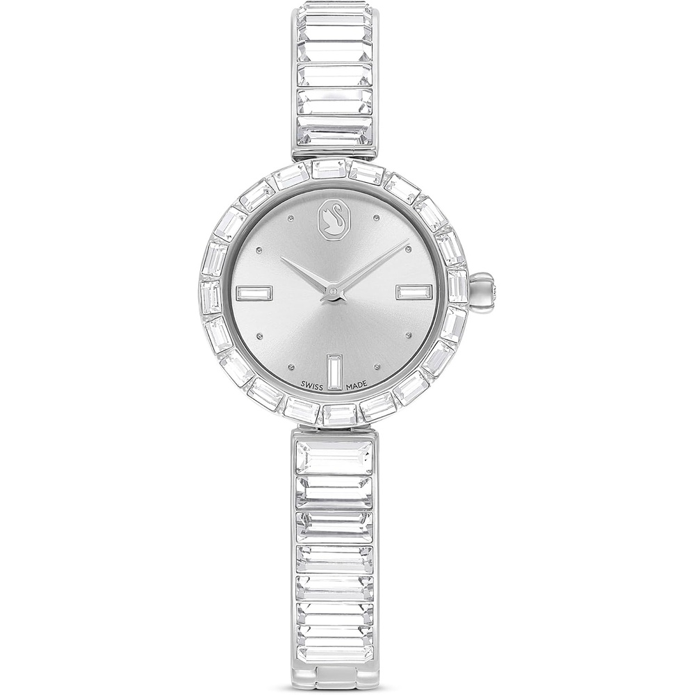 image:imageSwarovski Matrix Bangle Watch Swiss Made Crystal Bracelet Silver Tone Stainless SteelClear Crystal