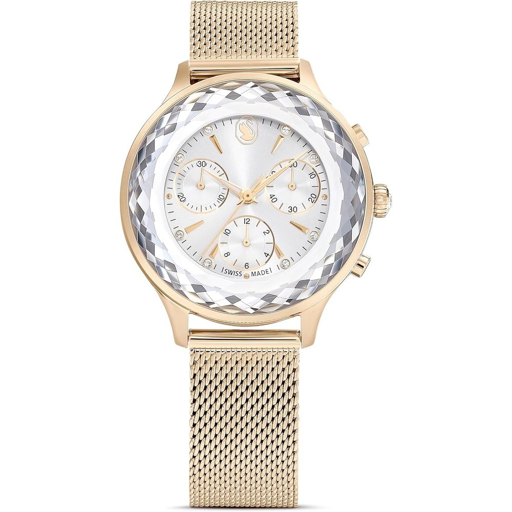 image:imageSwarovski Nova Chrono Watch Swiss Made Metal Bracelet Gold Tone Champagne GoldTone Finish