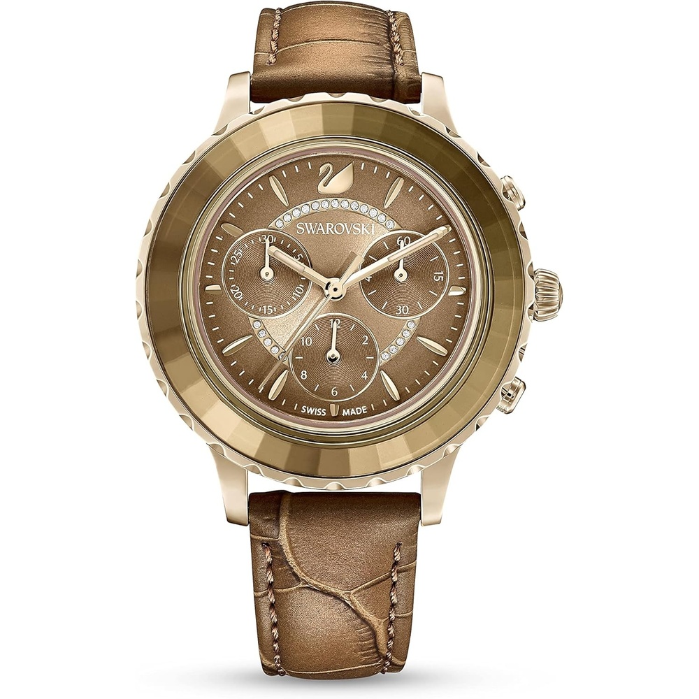 image:imageSwarovski Octea Lux Crystal Watch CollectionOctea Lux Chrono Gold Tone