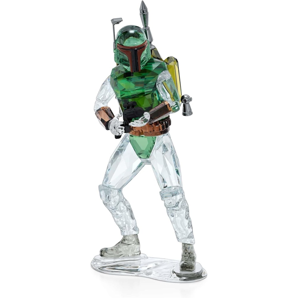 image:imageSwarovski Star Wars The Mandalorian Grogu Ornament Multicolored Crystals Hanging Decoration Part of the Swarovski Star Wars CollectionBoba Fett