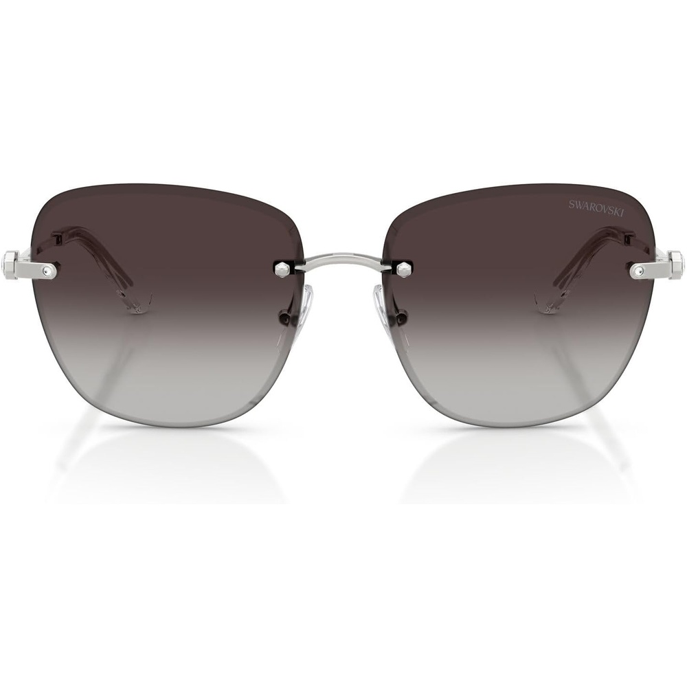 image:imageSwarovski Womens SK7043 Square Sunglasses58 mmSilverGradient Grey