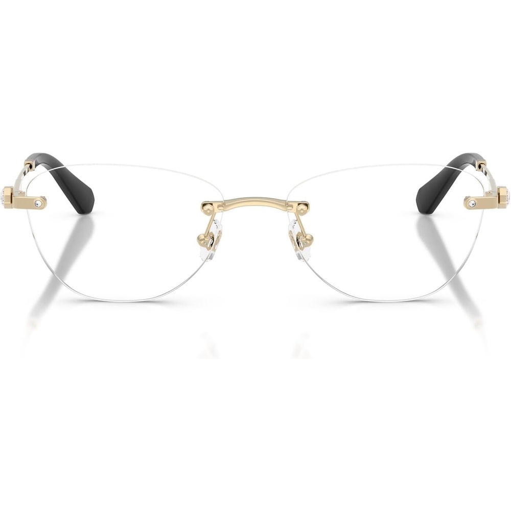image:imageSwarovski Womens Sk1035d Oval Prescription Eyewear FramesPale GoldDemo Lens