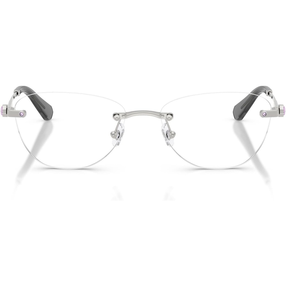 image:imageSwarovski Womens Sk1035d Oval Prescription Eyewear FramesSilverDemo Lens