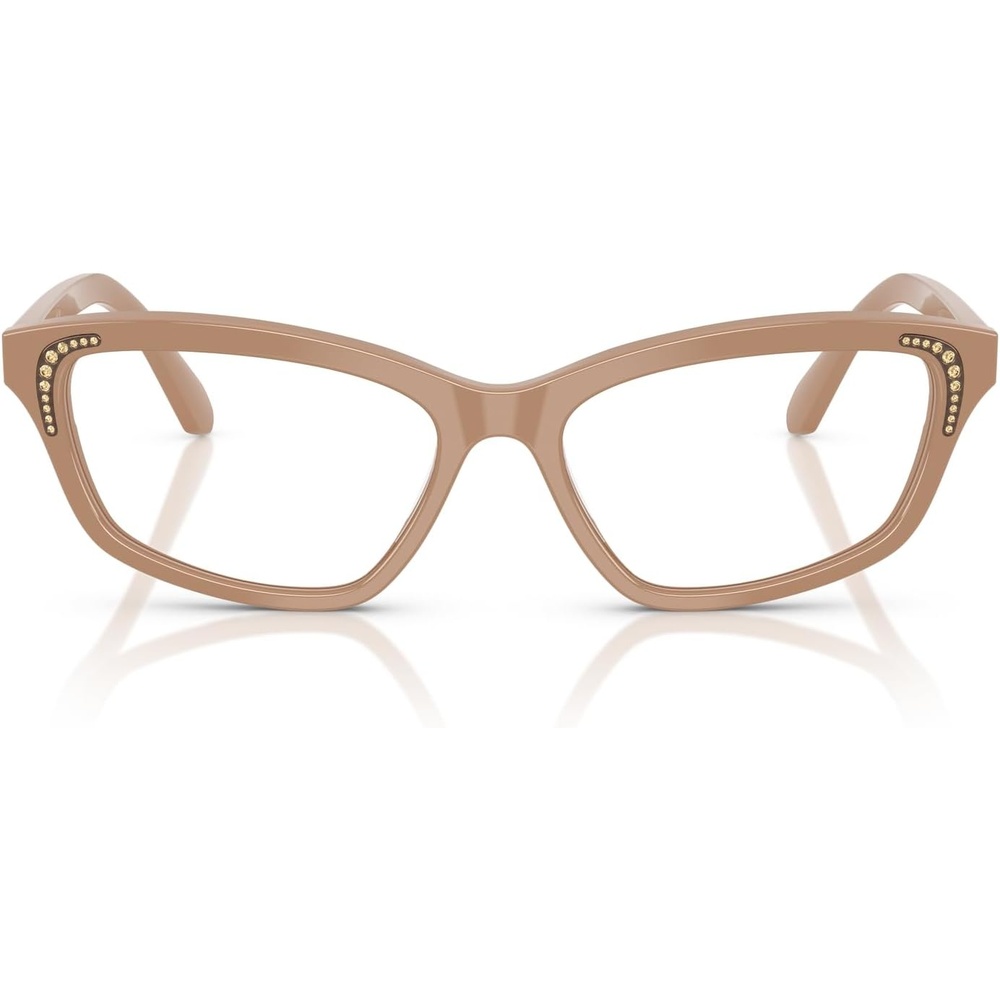 image:imageSwarovski Womens Sk2034 Square Prescription Eyewear FramesBeigeDemo Lens