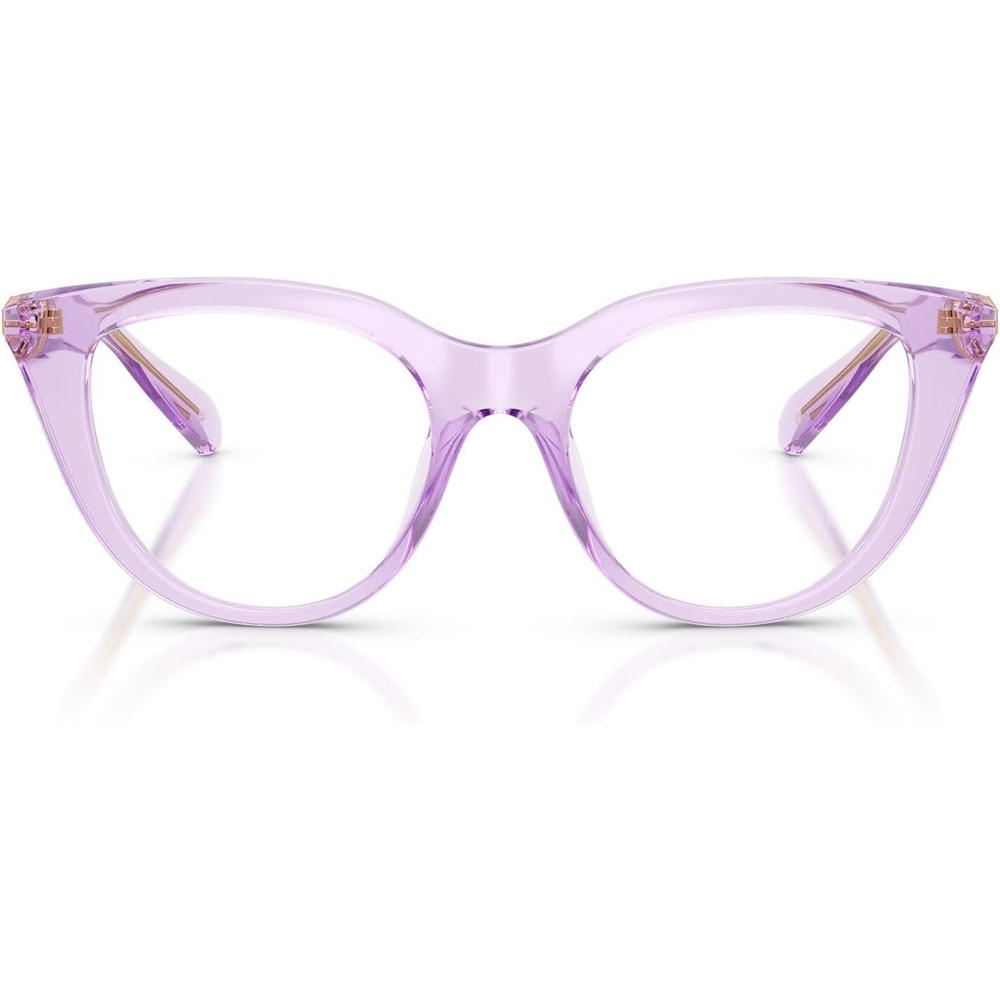 image:imageSwarovski Womens Sk2052 Cat Eye Prescription Eyewear FramesTransparent LilacDemo Lens