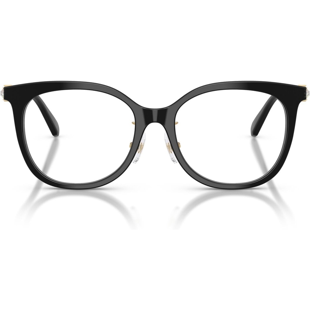 image:imageSwarovski Womens Sk2055f Low Bridge Fit Round Prescription Eyewear FramesBlackDemo Lens