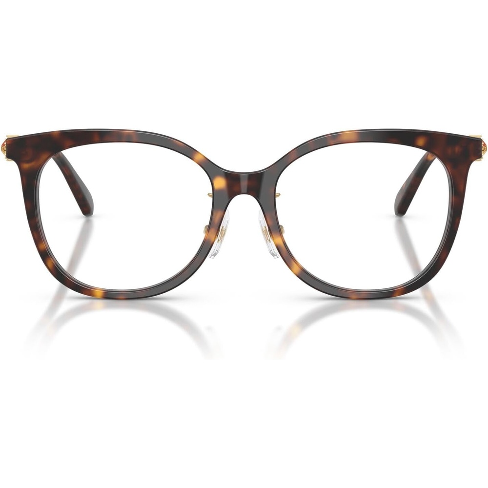 image:imageSwarovski Womens Sk2055f Low Bridge Fit Round Prescription Eyewear FramesHavanaDemo Lens